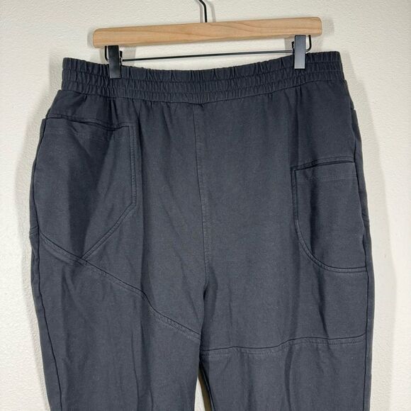 Cabi 4135 Black Veranda Lounger Pants High Waist Relaxed Fit Jogger Large - Picture 2 of 7